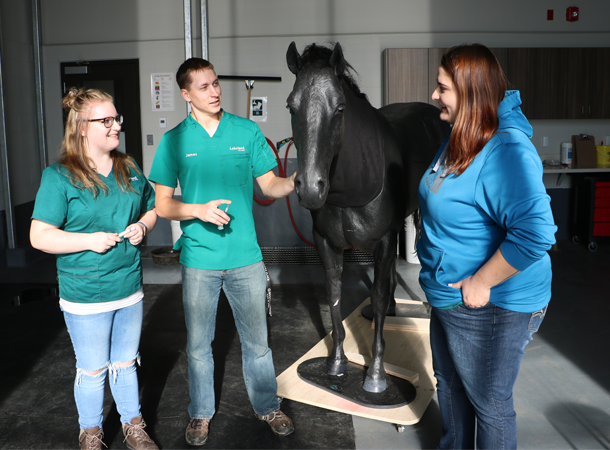 Students at Lakeland College touring the AHC