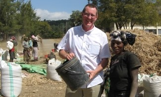 Lakeland instructor in Tanzania with local women