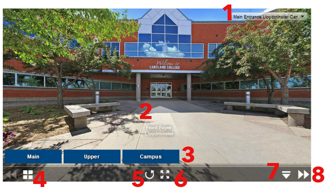lloydminster photo with numbers to guide virtual tour