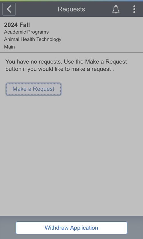 withdrawal request mobile screen shot